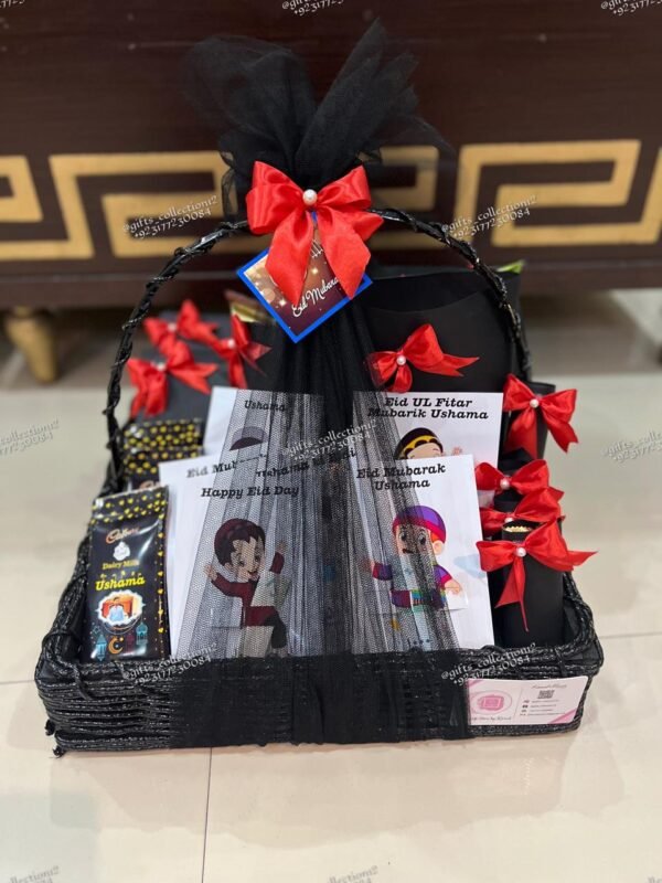 Black Eid Basket for Him