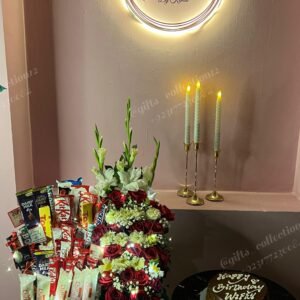 Cake & Bouquet Gift Set