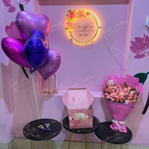 Birthday Cake & Bouquet Gift Set