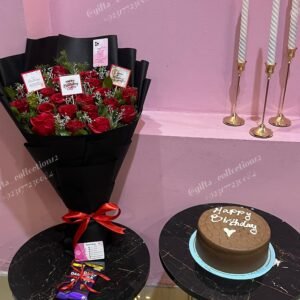 Cake, Flowers & Birthday Love