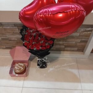 Birthday Treat with Cake & Flowers
