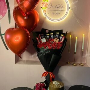 Birthday Cake & Roses Gift