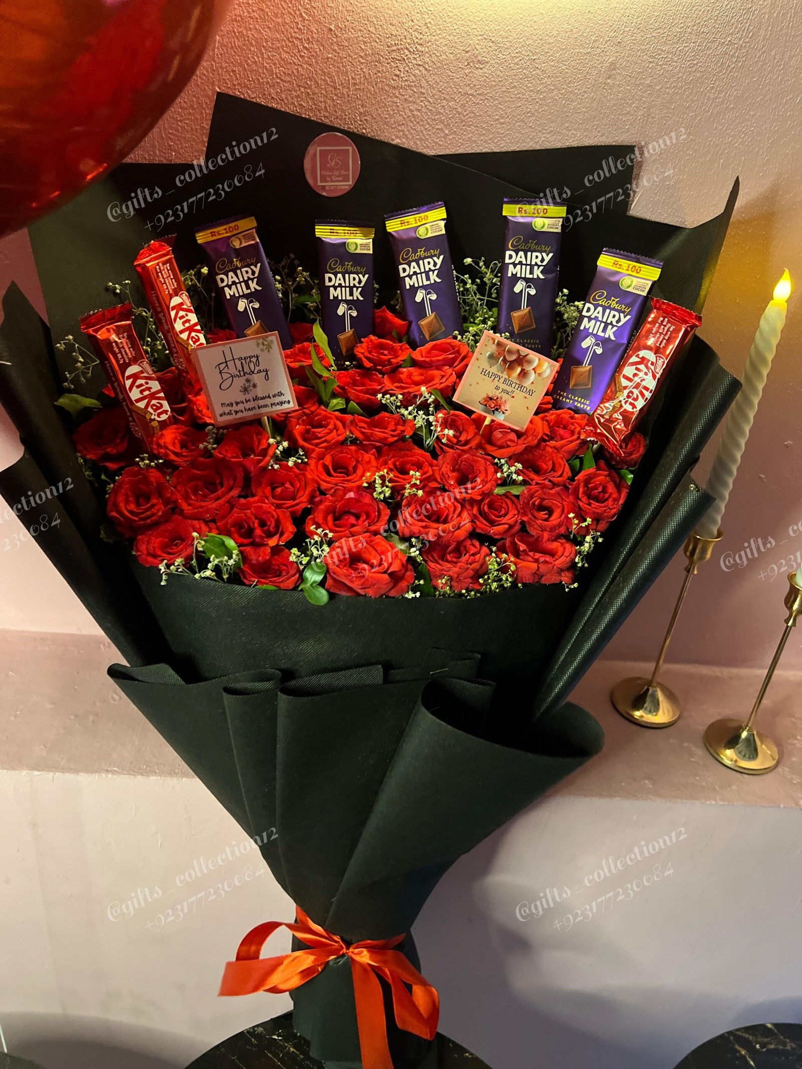 Birthday Cake & Roses Gift - Image 3