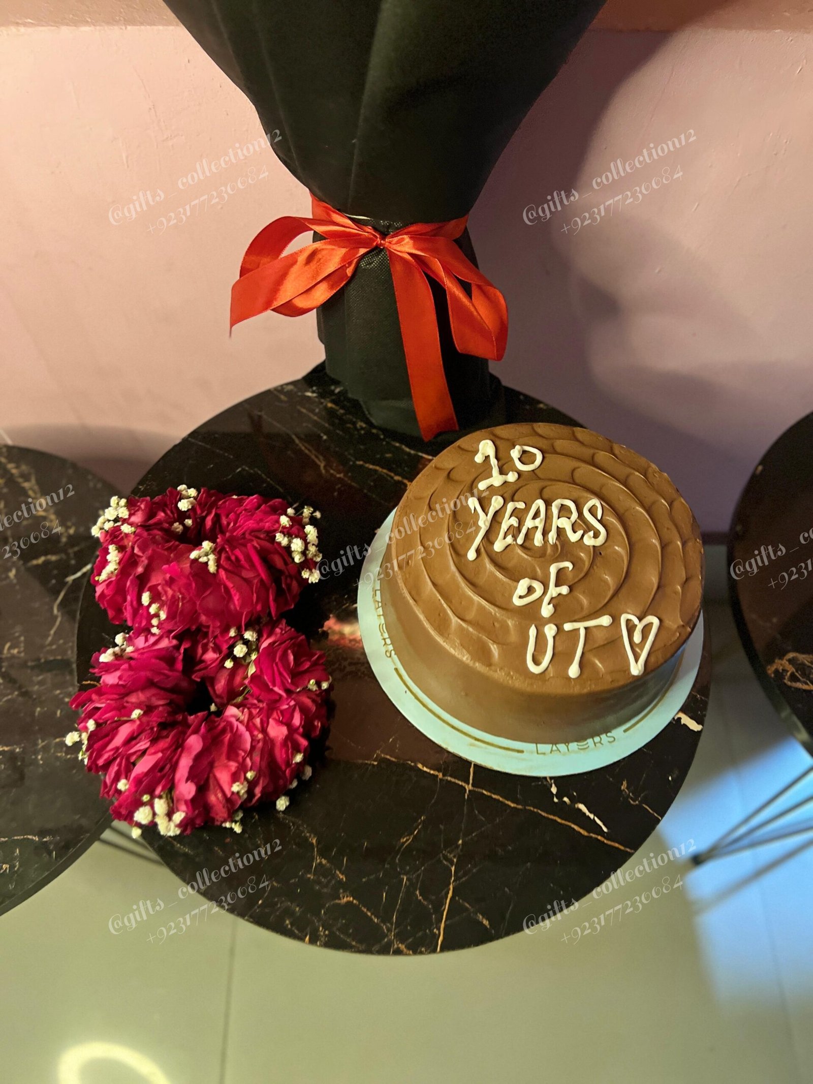 Birthday Cake & Roses Gift - Image 2