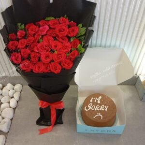 Sorry Cake & Bouquet