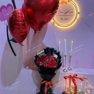 Birthday Love Cake & Blooms