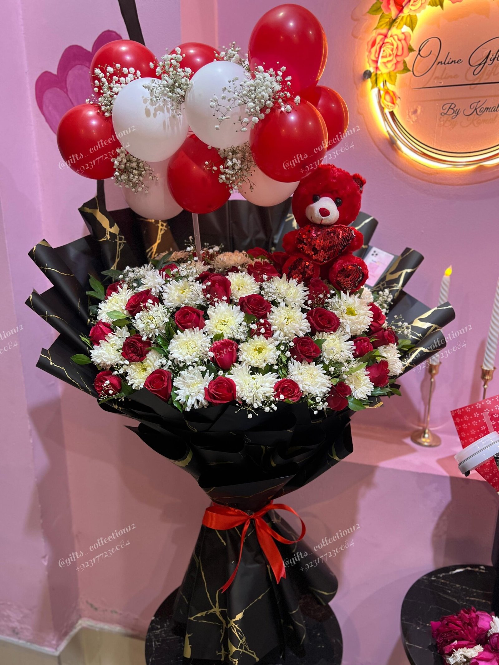 Birthday Cake & Flowers Gift - Image 2