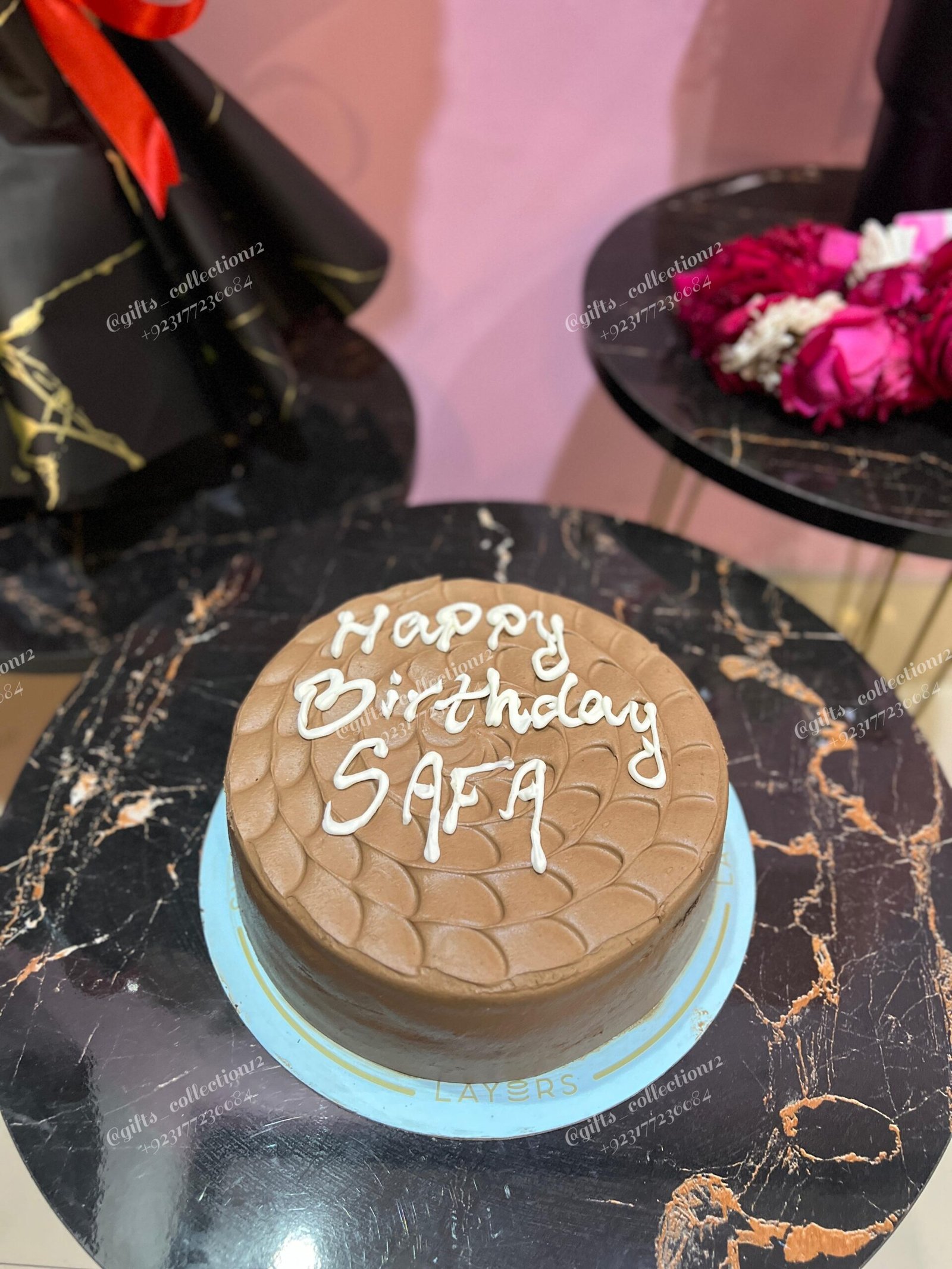 Birthday Cake & Flowers Gift - Image 4