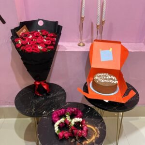 Sweet Birthday Cake & Bouquet