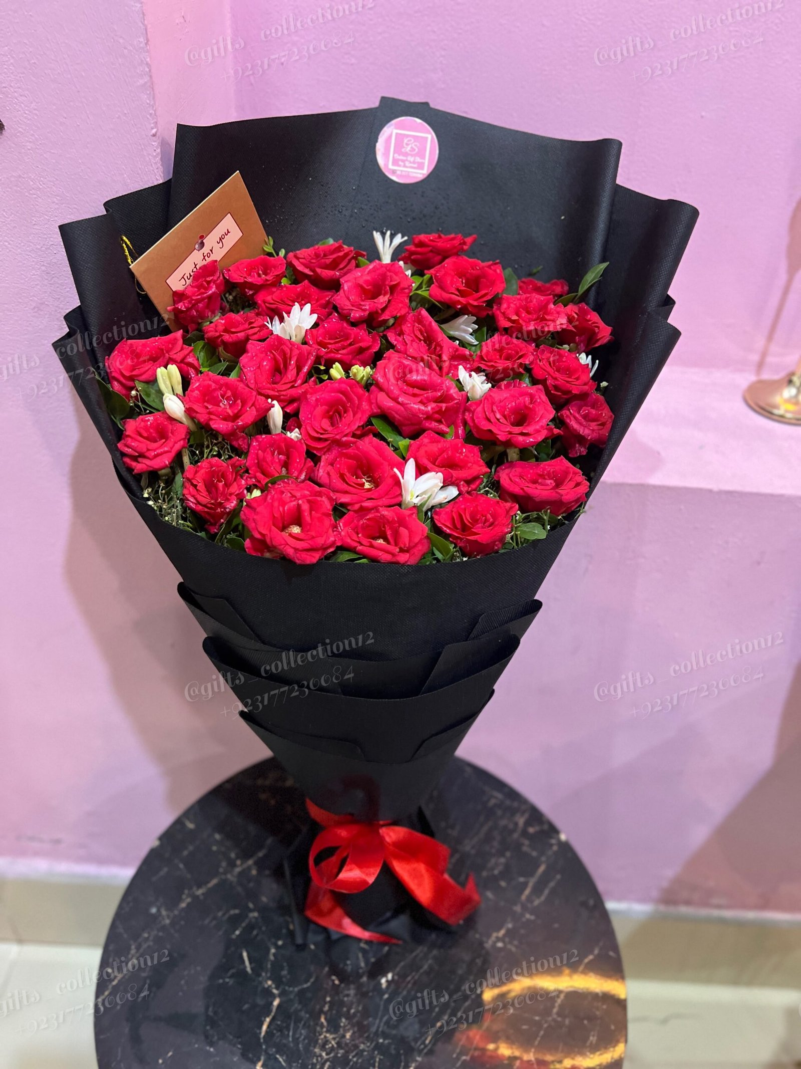 Sweet Birthday Cake & Bouquet - Image 2