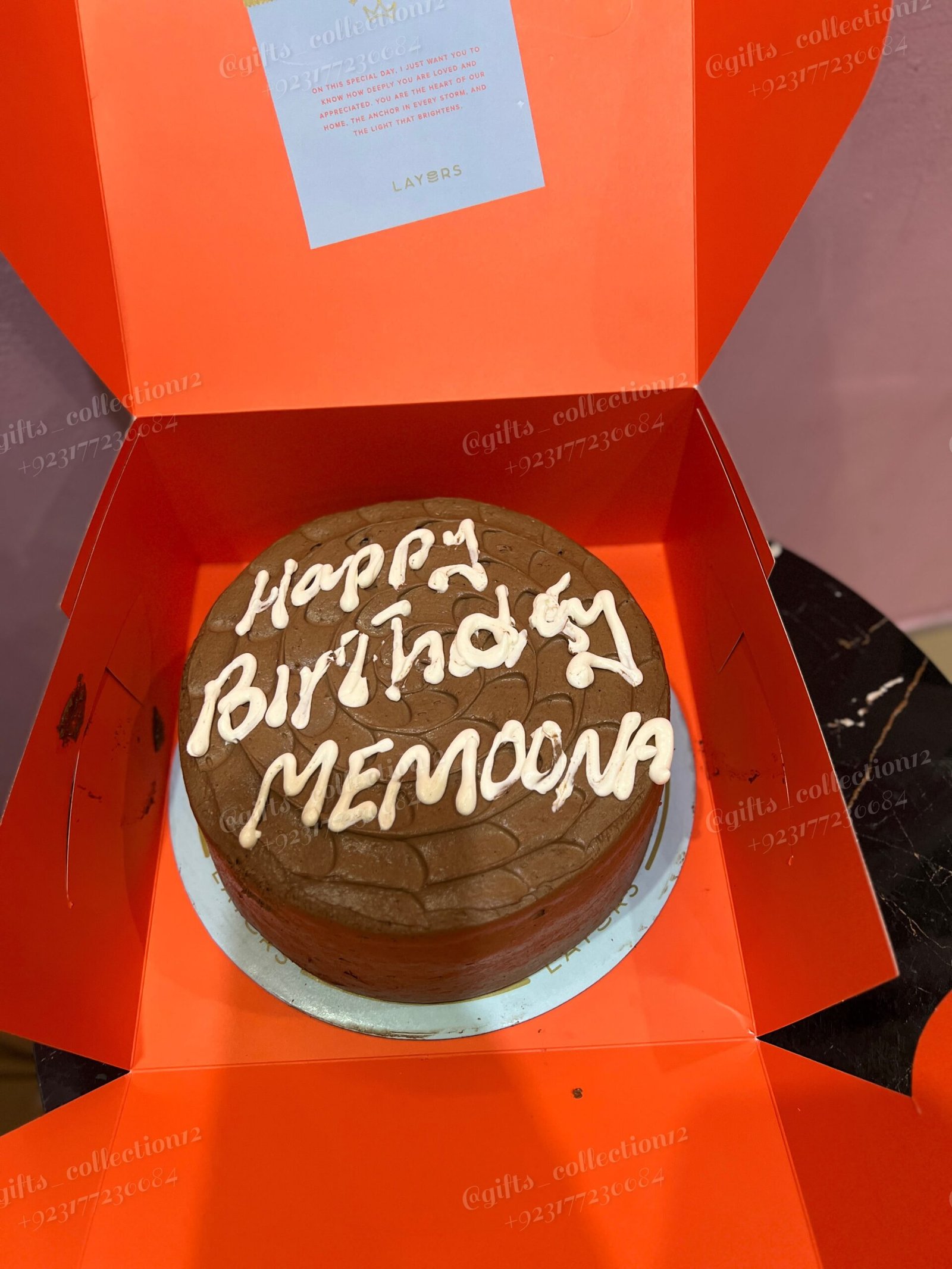 Sweet Birthday Cake & Bouquet - Image 3