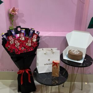 Sweet Birthday Cake & Bouquet